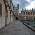 Christ Church - Tom Quad - (15 of 15) - Raised terrace looking towards Cathedral and Dining Hall