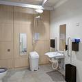 Life and Mind Building - Toilets - (3 of 3) - Ceiling hoist and toilet area within ground floor Changing Places toilet