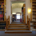 Old Bodleian Library - Stairs - (9 of 9) - Lower Reading Room steps to raised area